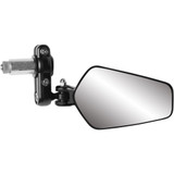 Parts Unlimited Mirror - Handlebar End - Oval - Black