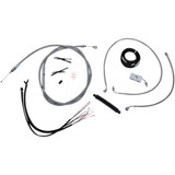 LA CHOPPERS LA8152KT219 La Choppers Handlebar Cable/Brake Line Kit - Complete - 18" - 20" Handlebars - Stainless La-8152Kt2-19