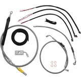La Choppers Handlebar Cable/Brake Line Kit - Quick Connect - Complete - 15" - 17" Handlebars - Stainless La-8155Kt2-16 La Choppers Handlebar Cable/Brake Line Kit - Quick Connect - Complete - 15" - 17" Handlebars - Stainless La-8155Kt2-16