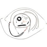 LA CHOPPERS LA8150KT219 La Choppers Handlebar Cable/Brake Line Kit - Complete - 18" - 20" Handlebars - Stainless La-8150Kt2-19