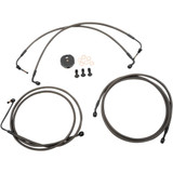 LA CHOPPERS LA8050B19M La Choppers Brake Lines - 18" - 20" Ape Hanger Handlebars - Midnight La-8050B19M