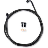 LA CHOPPERS LA8100B16M La Choppers Brake Lines - 15" - 17" Ape Hanger Handlebars - Midnight La-8100B16M