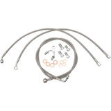 La Choppers Brake Lines - 18" - 20" Ape Hanger Handlebars - Stainless Steel La-8122B19