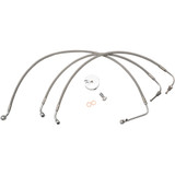 La Choppers Brake Lines - 12" - 14" Ape Hanger Handlebars - Stainless Steel La-8011B13 La Choppers Brake Lines - 12" - 14" Ape Hanger Handlebars - Stainless Steel La-8011B13