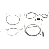 La Choppers Handlebar Cable/Brake Line Kit - Mini Ape Hanger Handlebars - Stainless Steel La-8321Kt-08 La Choppers Handlebar Cable/Brake Line Kit - Mini Ape Hanger Handlebars - Stainless Steel La-8321Kt-08