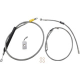 LA CHOPPERS LA8155KT16 La Choppers Handlebar Cable/Brake Line Kit - 15" - 17" Ape Hanger Handlebars - Stainless Steel La-8155Kt-16
