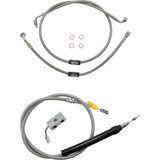 La Choppers Handlebar Cable/Brake Line Kit - 18" - 20" Ape Hanger Handlebars - Stainless Steel La-8155Kt-19 La Choppers Handlebar Cable/Brake Line Kit - 18" - 20" Ape Hanger Handlebars - Stainless Steel La-8155Kt-19