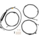La Choppers Handlebar Cable/Brake Line Kit - 12" - 14" Ape Hanger Handlebars - Stainless Steel La-8056Kt-13