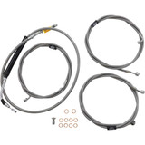 LA CHOPPERS LA8056KT13 La Choppers Handlebar Cable/Brake Line Kit - 12" - 14" Ape Hanger Handlebars - Stainless Steel La-8056Kt-13