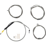 LA CHOPPERS LA8056KT19 La Choppers Handlebar Cable/Brake Line Kit - 18" - 20" Ape Hanger Handlebars - Stainless Steel La-8056Kt-19