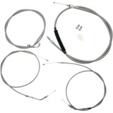 LA CHOPPERS LA8310KT08 La Choppers Handlebar Cable/Brake Line Kit - Mini Ape Hanger Handlebars - Stainless Steel La-8310Kt-08