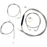 La Choppers Handlebar Cable/Brake Line Kit - 12" - 14" Ape Hanger Handlebars - Stainless Steel La-8110Kt-13