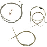 La Choppers Handlebar Cable/Brake Line Kit - 18" - 20" Ape Hanger Handlebars - Stainless Steel La-8005Kt-19 La Choppers Handlebar Cable/Brake Line Kit - 18" - 20" Ape Hanger Handlebars - Stainless Steel La-8005Kt-19