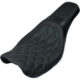 Danny Gray Weekday 2-Up Seat - Double Diamond W/ Charcoal Stitch - Fxd '06-'17 22-608Dia