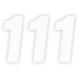 FACTORY EFFEX 0890011 Factory Effex Fx Factory Number 1 - White - 4" 08-90011