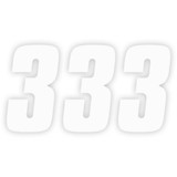 FACTORY EFFEX 0890013 Factory Effex Fx Factory Number 3 - White - 4" 08-90013