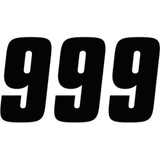 FACTORY EFFEX 0890049 Factory Effex Fx Factory Number 9 - Black - 6" 08-90049