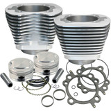 S&S CYCLE 9100200 S&S Cycle 95" Big Bore Cylinder Kit - Twin Cam - Silver 910-0200