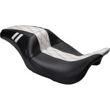 Le Pera Outcast Gt Seat - Full-Length - W/O Backrest - Black Double Diamond W/White Inlay - Fl '08-'23 Lk-987Gt1