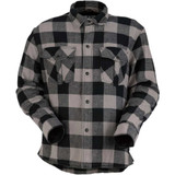 Z1R 3040-2546 Z1R Duke Flannel Shirt - Gray/Black - Medium