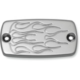 Baron Master Cylinder Cover - Smooth - Honda/Yamaha - Chrome Ba-7626-03