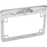 EMGO 8642630 Emgo Eagle License Plate Frame - Chrome 86-42630
