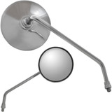 Parts Unlimited Classic Round Mirror - Left
