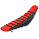 Flu Designs Inc. Pro Rib Seat Cover - Red/Black - Crf450 '05-'08 15503