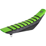 Flu Designs Inc. Pro Rib Seat Cover - Green/Black - Kx 125/250 '03-'08 25500