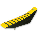 FLU DESIGNS INC. 45503 Flu Designs Inc. Pro Rib Seat Cover - Yellow/Black - Rmz '01-'08 45503