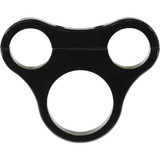 DRAG SPECIALTIES 2210-0565 Drag Specialties 1.5" T-Bar Gauge Mount - Gloss Black - For Mini Gauge