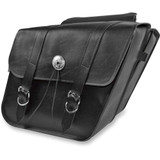 WILLIE & MAX LUGGAGE 5870000 Willie & Max Luggage Slant Saddlebag - Black 58700-00