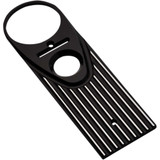 JOKER MACHINE 04202 Joker Machine Road King Dash Panel - Finned - Black Anodized/Silver 04-20-2
