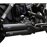S&S Cycle Grand National Mufflers - Ceramic Black 550-0725