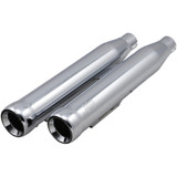 Cobra 3" Neighbor Hater Mufflers For '91-'17 Dyna - Chrome 6045