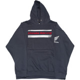 Factory Effex Youth Honda Racing Stripes Hoodie - Navy - Large 22-88344