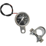 DRAG SPECIALTIES 7805-6845 Drag Specialties Mini Speedometer - Black - 2240:60 Ratio - 1-7/8"