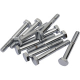 Drag Specialties Bolts - Hex-Head - Chrome - 1/4"-20 X 2"