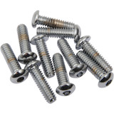 Drag Specialties Bolts - Button Head/Replacement - 1/4"-20 X 5/8" - 10 Pack