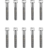 DRAG SPECIALTIES DS-190564 Drag Specialties Bolts - Socket-Head/Replacement - Knurled/Fine Thread - 1/4"-28 X 1-1/2" - 10 Pack