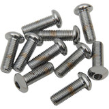 DRAG SPECIALTIES DS-190835 Drag Specialties Bolts - Button Head/Replacement - 1/4"-28 X 1" - 10 Pack
