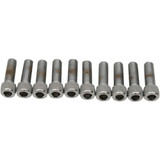 Drag Specialties Bolts - Socket-Head/Replacement - Knurled/Fine Thread - 1/4"-28 X 1" - 10 Pack