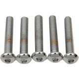 Drag Specialties Bolts - Button Head/Replacement - 1/4"-20 X 1-3/4" - 5 Pack