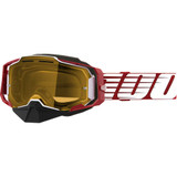 100% 5000700006 100% Armega Snow Goggles - Oversized Red - Yellow 50007-00006