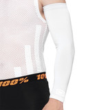 100% Exceeda Arm Sleeves - White - Xl 40055-00008