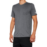 100% Mission Athletic T-Shirt - Charcoal - Medium 20014-00011