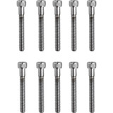 Drag Specialties Bolts - Socket-Head - Replacement - Knurled/Coarse Thread - #10-24 X 1-1/2" - 10 Pack