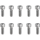 Drag Specialties Bolts - Socket-Head - Replacement - Knurled/Coarse Thread - #10-24 X 1/2" - 10 Pack