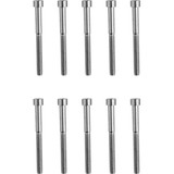 Drag Specialties Bolts - Socket-Head - Replacement - Smooth/Coarse Thread - #10-24 X 2" - 10 Pack