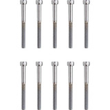 DRAG SPECIALTIES DS-190594 Drag Specialties Bolts - Socket-Head - Replacement - Knurled/Coarse Thread - #10-24 X 2" - 10 Pack